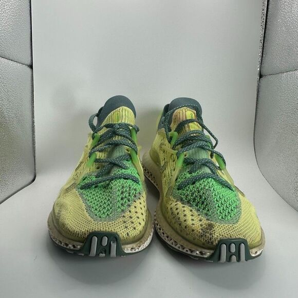 Adidas Fusio 4D Primeknit Frozen Yellow Shoes‎ Mens Size 9.5 Green Running main image 11